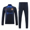 Tréninkový Mikina Barcelona Quarter Zip Navy 2022-23 pro Muži